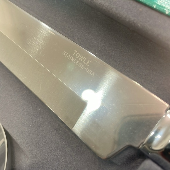 *NEW* Vintage Towle Silversmiths Stainless Steel Carving Set made in USA - Picture 3 of 9